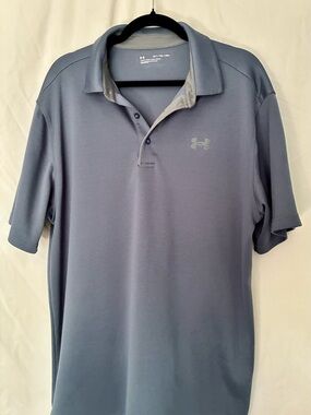 Under Armour Men’s Polo Shirt - Slate/Light Gray Trim
